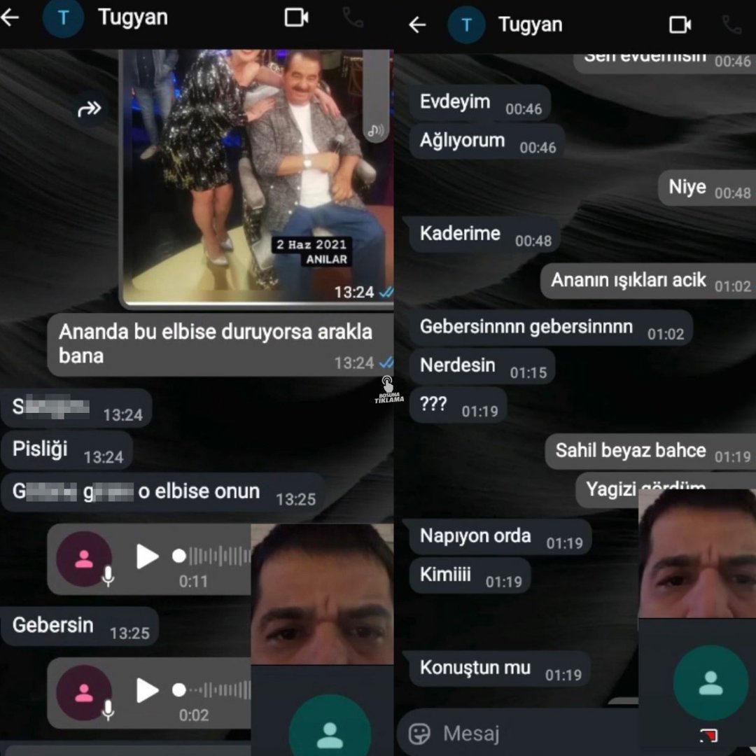 Güllü'nün kızı Tuğyan Ülkem Gülter'in WhatsApp konuşmaları