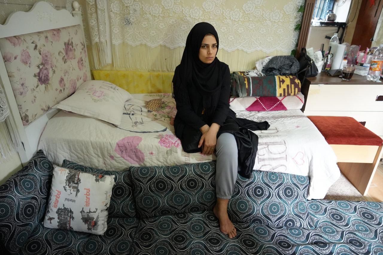 Deprem sonrası bacağını kaybeden Fatma Umro.