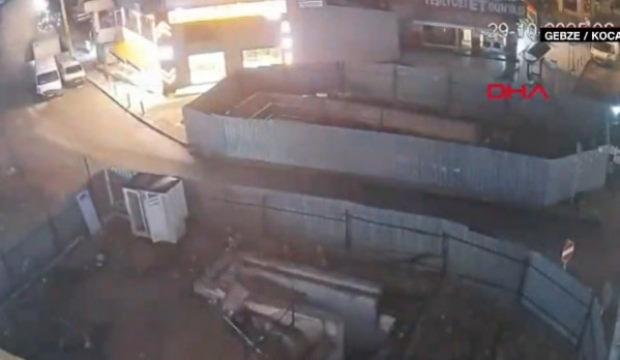 Gebze'de çöken binanın yıkılma anı ortaya çıktı!