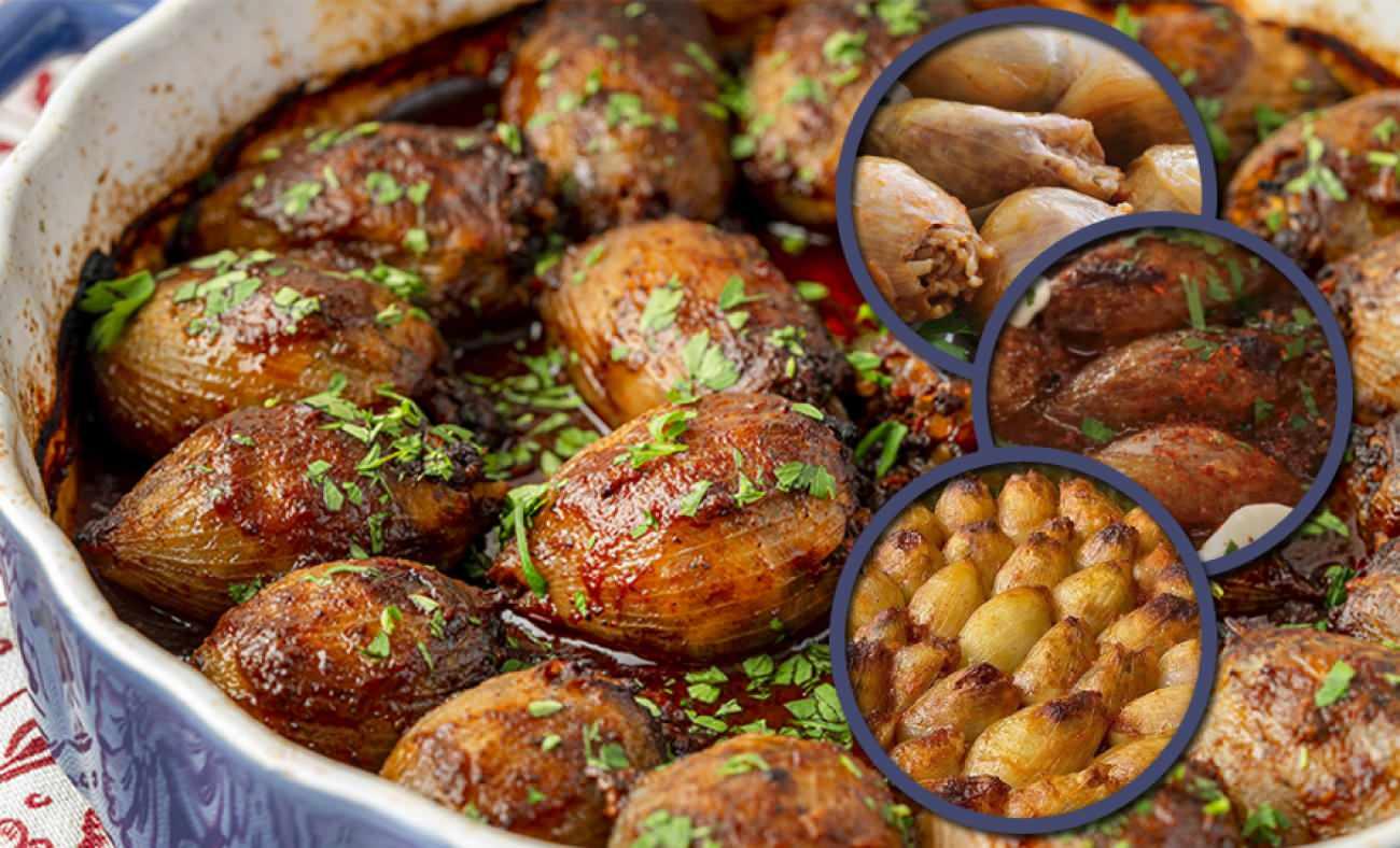 Geleneksel Anadolu lezzeti: Fırında nar ekşili etli soğan dolması tarifi