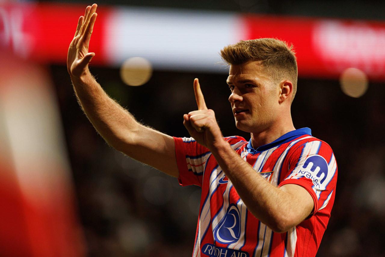 Alexander Sörloth'un Atletico Madrid'deki bir gol sevinci