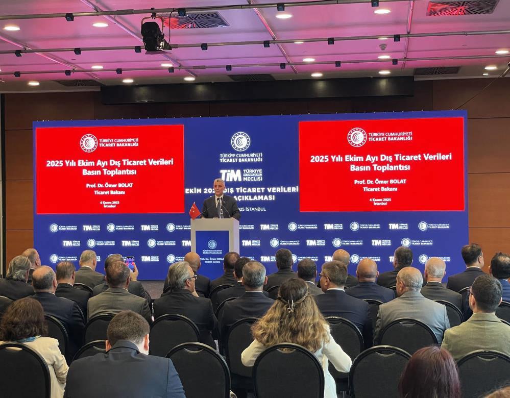 Ticaret Bakanı Ömer Bolat, 2025 yılı Ekim ayı dış ticaret verilerini açıkladı