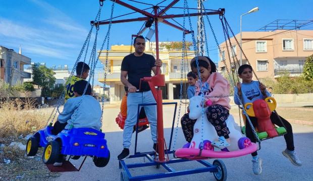 İmrendiren hayal: Seyyar dönme dolapla yüzleri güldürdü