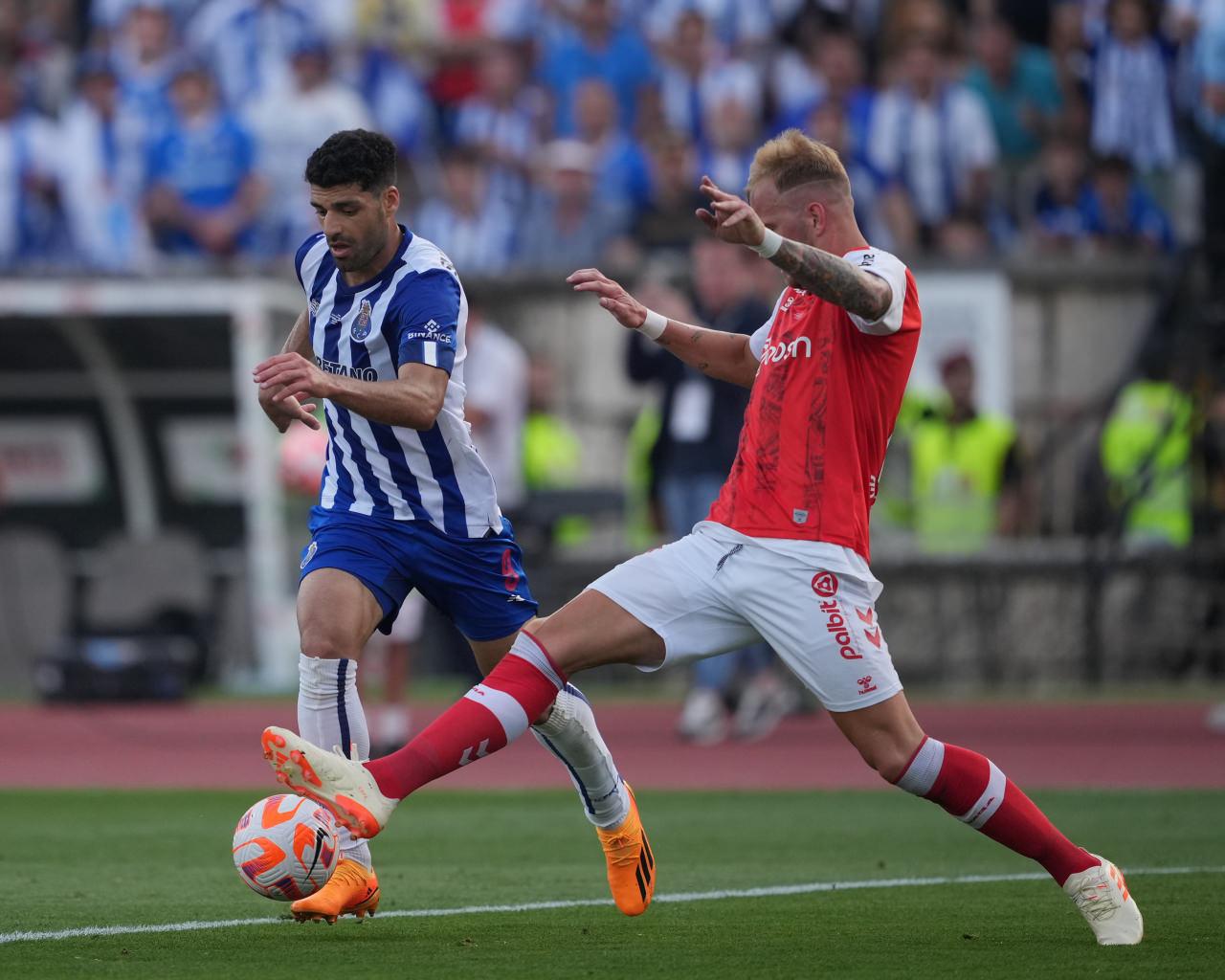 Porto ile Braga, 2023 Portekiz Kupası finalinde kozlarını paylaşırken.