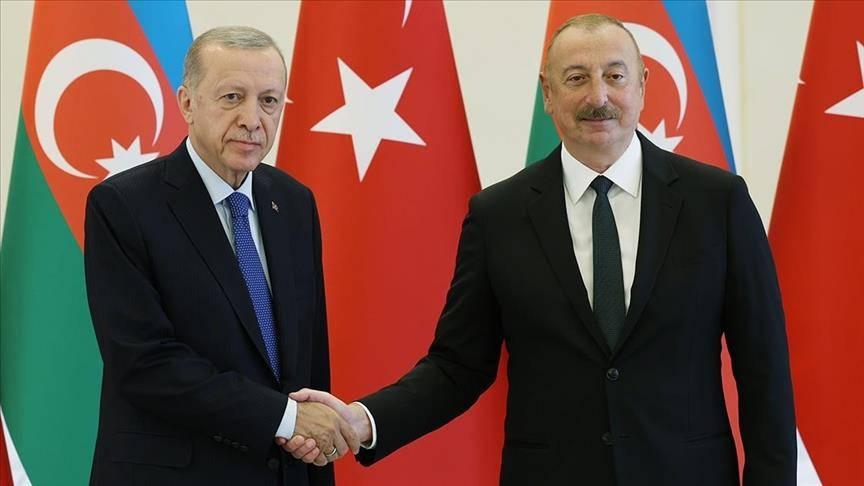 Cumhurbaşkanı Recep Tayyip Erdoğan ve Azerbaycan Cumhurbaşkanı İlham Aliyev