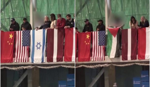 İspanya’da düzenlenen turnuvada İsrail bayrağı kaldırıldı