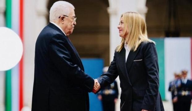 Meloni, Filistin Devlet Başkanı Abbas ile görüştü