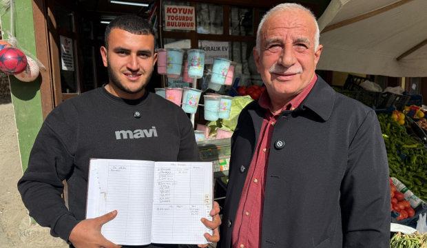 Veresiye defterindeki 149 bin TL'lik borcu ödeyen hayırsever: "Allah bilsin"