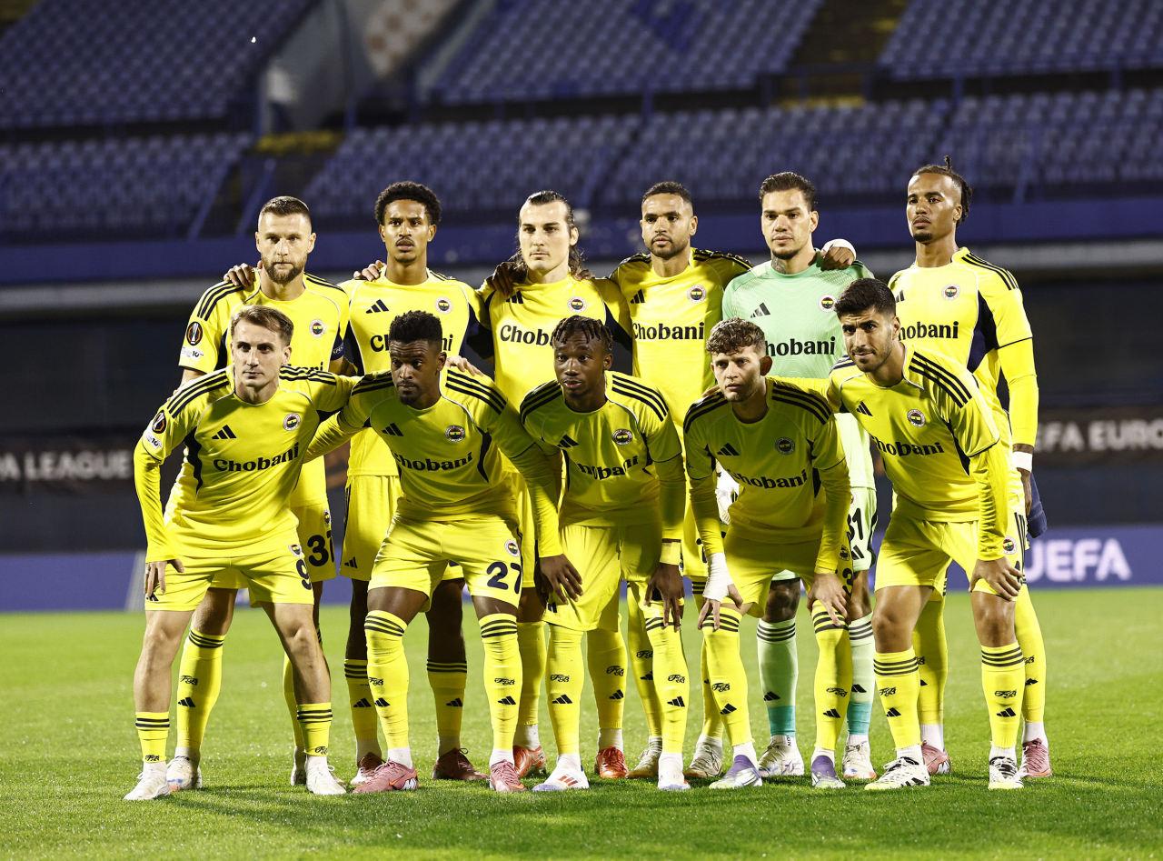 UEFA Avrupa Ligi'nin ilk haftasında Dinamo Zagreb'le deplasmanda karşılaşan Fenerbahçe takımı