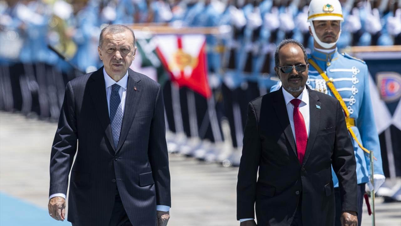 Cumhurbaşkanı Recep Tayyip Erdoğan ve Somali Cumhurbaşkanı Hasan Şeyh Mahmud