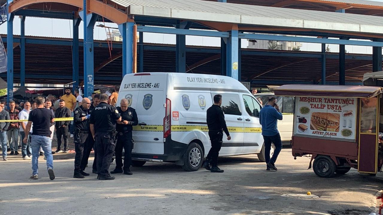 İki kişinin hayatını kaybettiği olay yeri. 