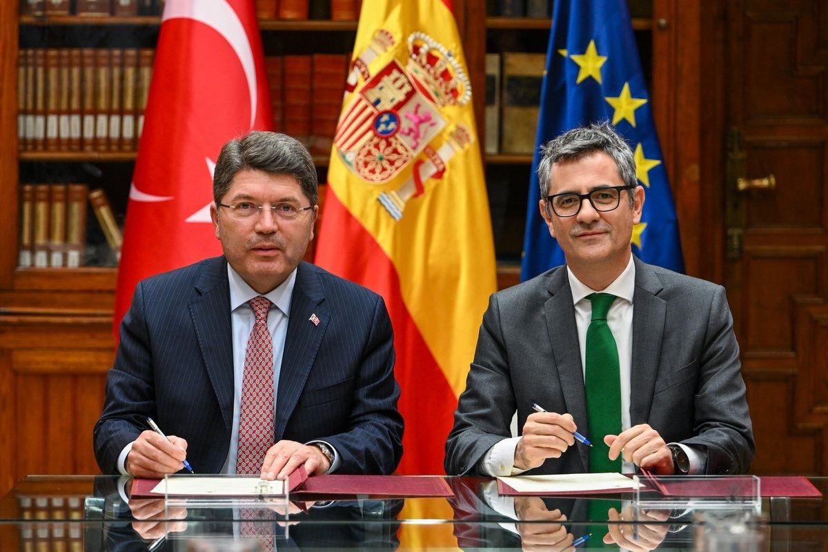 Adalet Bakanı Yılmaz Tunç ve İspanya Adalet Bakanı Felix Bolanos Garcia