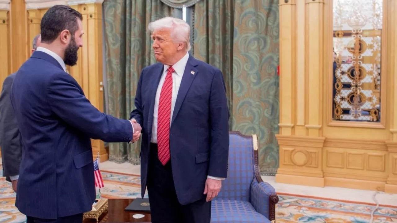 Suriye Cumhurbaşkanı Şara ve ABD Başkanı Trump