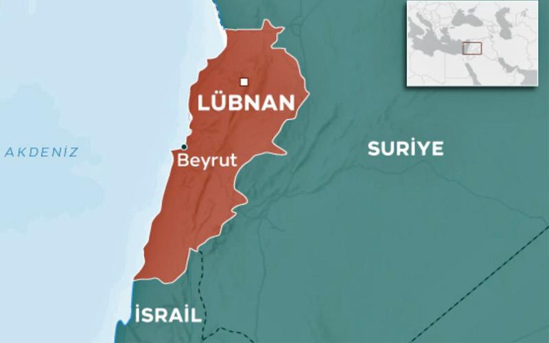 Lübnan haritası (Kaynak: TRT Haber)