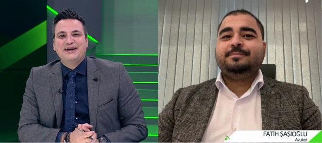 Spor hukukçusu Fatih Şaşıoğlu, bir televizyon programında