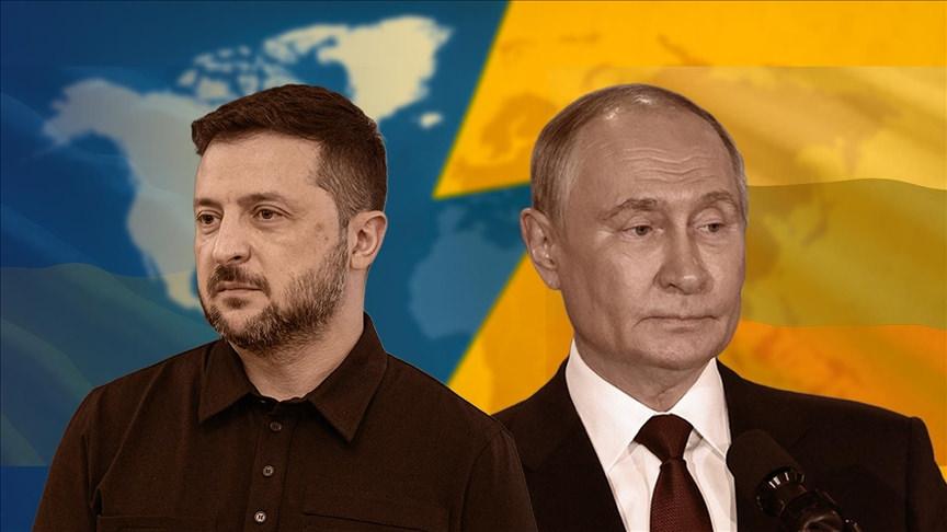Ukrayna Devlet Başkanı Volodimir Zelenskiy ve Rusya Devlet Başkanı Vladimir Putin