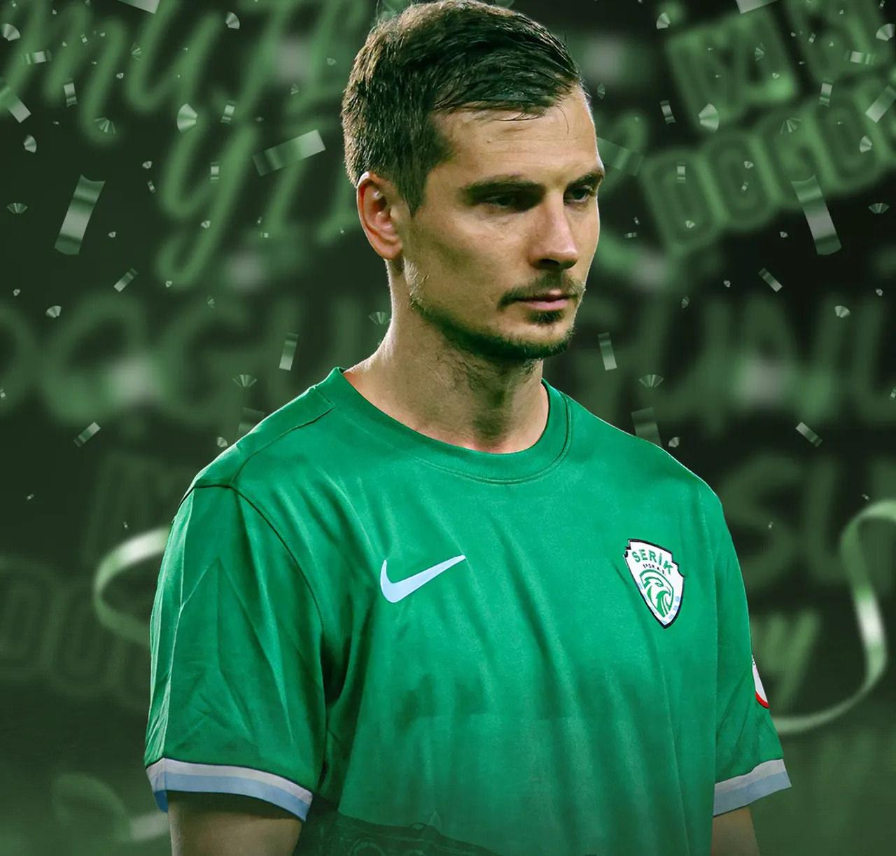 Serik Spor'un, Dmitriy Tikhiy için yayınladığı 'iyi ki doğdun' gönderisinde yer alan fotoğraf.