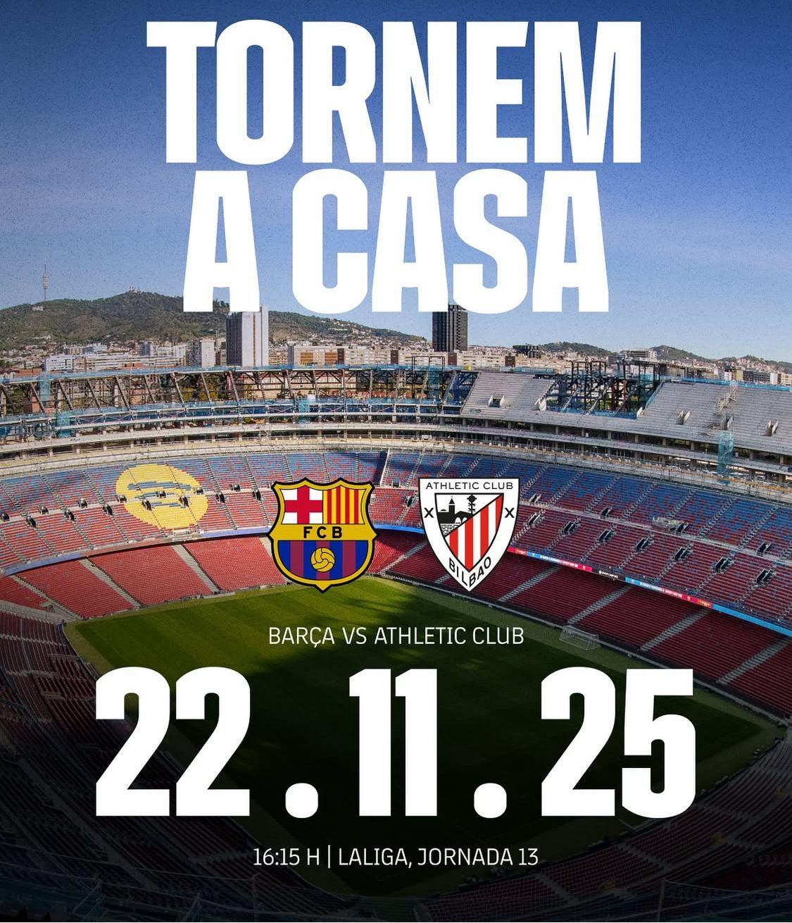 Barcelona'nın yayınladığı açılış afişinden bir görüntü.