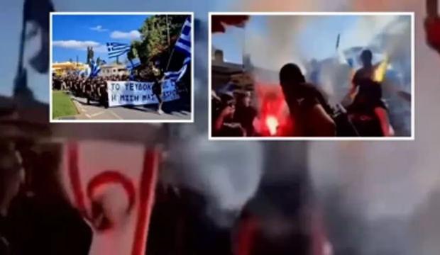 Rumlardan sınırda bayrak yakma provokasyonu! KKTC'den sert tepki