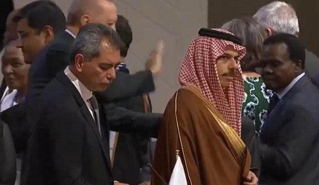 G20 Zirvesi'ne damga vuran an: Erdoğan, Suudi Prens Faysal ile böyle selamlaştı!