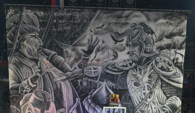 Sırbistan'da Türk düşmanı pankart: EuroLeague uyuyor