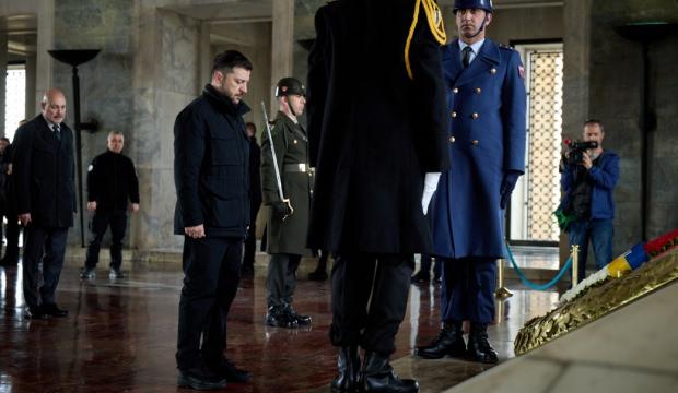 Ukrayne Devlet Başkanı Zelenskiy Ankara'da! İlk durağı Anıtkabir oldu