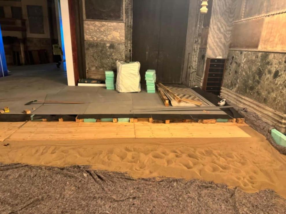 Kültür ve Turizm Bakanlığı, Ayasofya'da yürütülen çalışmalara ilişkin açıklama yaptı.