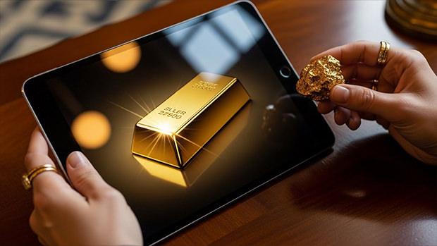 Dijital ve Fiziki altını temsil eden görsel