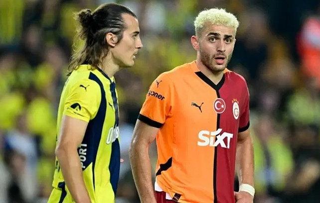 Fenerbahçe - Galatasaray maçı. Çağlar Söyüncü ve Barış Alper Yılmaz