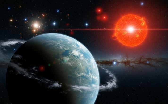 Bir süper gezegen keşfedildi. | Görsel: AI