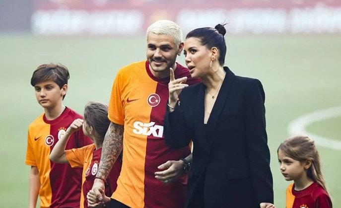 Mauro Icardi, eski eşi Wanda Nara ve çocukları ile Rams Park