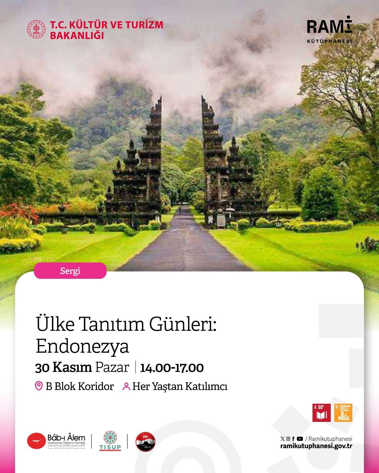 Ülke Tanıtım Günleri Endonezya programına 30 Kasım