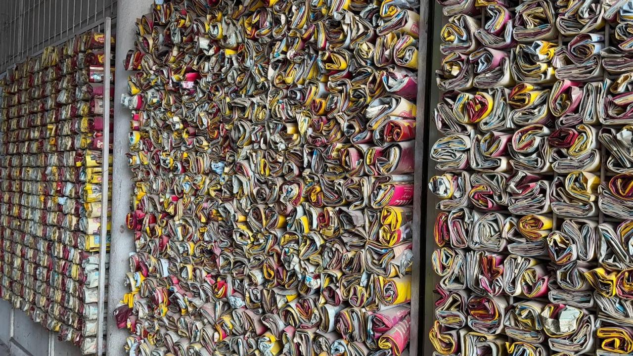 15 bine yakın çay paketi biriktirdi. 