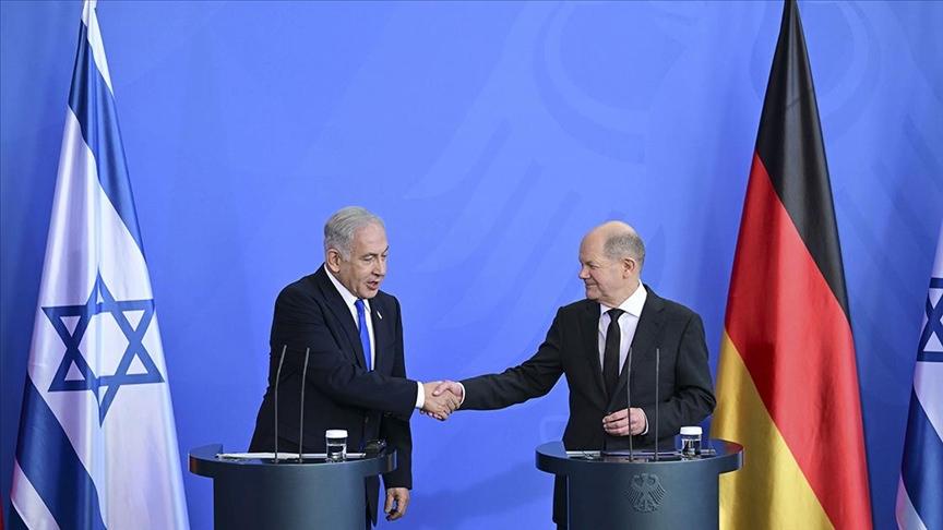 Almanya Başbakanı Olaf Scholz ve İsrail Başbakanı Binyamin Netanyahu