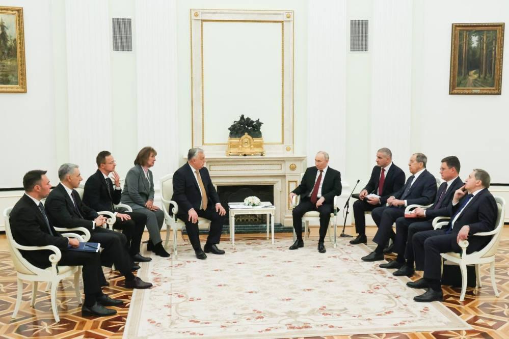 Rusya Devlet Başkanı Putin, Macaristan Başbakanı Viktor Orban ile Kremlin Sarayında görüştü.