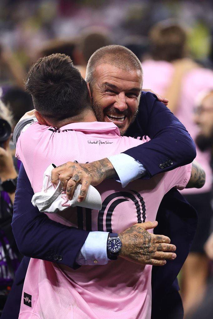 Messi ve David Beckham, Inter Miami'nin MLS'te Doğu Konferansı şampiyonluğunu kutluyor