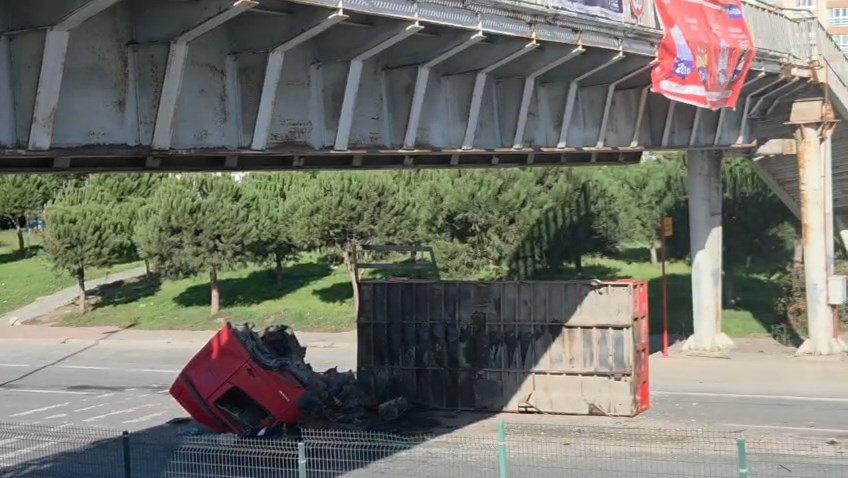 Kazanın olay yeri görüntüleri...