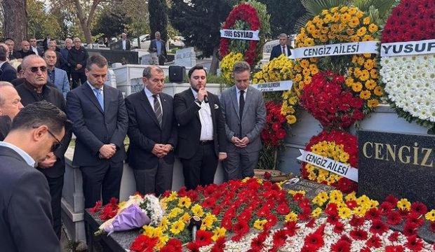 Galatasaray'ın eski başkanı Mustafa Cengiz kabri başında anıldı