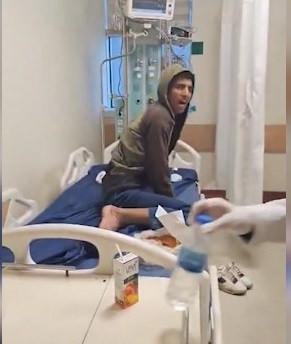 Hasan Ahmed'in (17) sudan korktuğu anlar. 