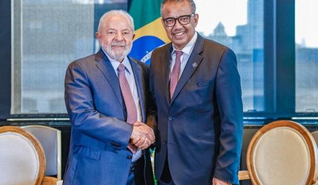 Lula ve Ghebreyesus'un güldüren görüntüsü!