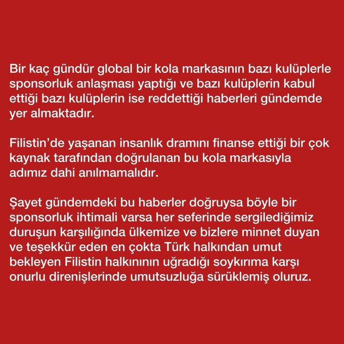 UltrAslan tribün lideri Sebahattin Şirin'in Coca-Cola iddiası için açıklaması.