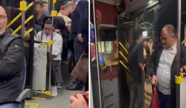 İstanbul'da skandal olay: Otobüste yolcuların içinde tuvaletini yaptı!