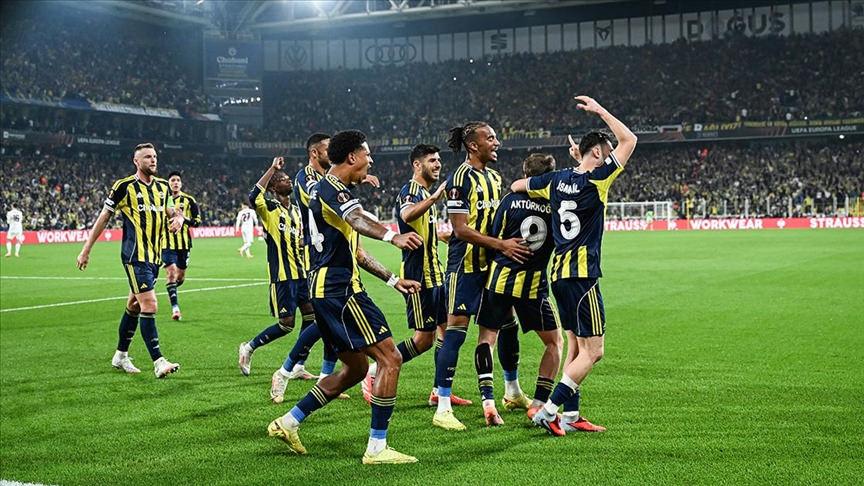  UEFA Avrupa Ligi'nde Kadıköy'de oynanan Fenerbahçe - Stuttgart maçından bir kare