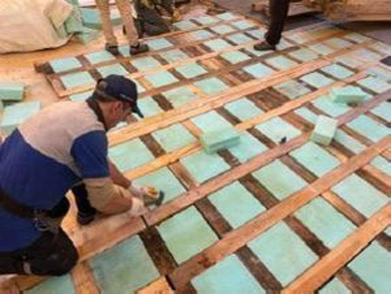 Zemin çalışmaları devam ediyor. 