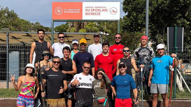 Antalya Su Sporları Merkezi'nde eğitim.