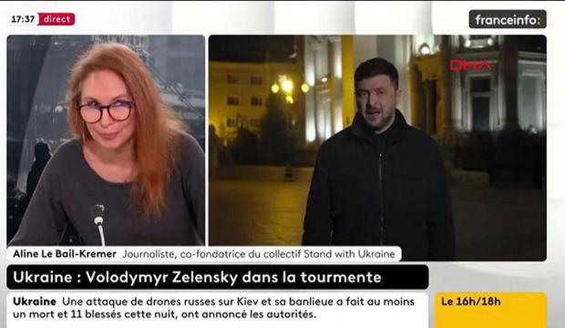Zelenskiy ile canlı yayın sırasında bomba alarmı! Korku içinde binayı boşalttılar