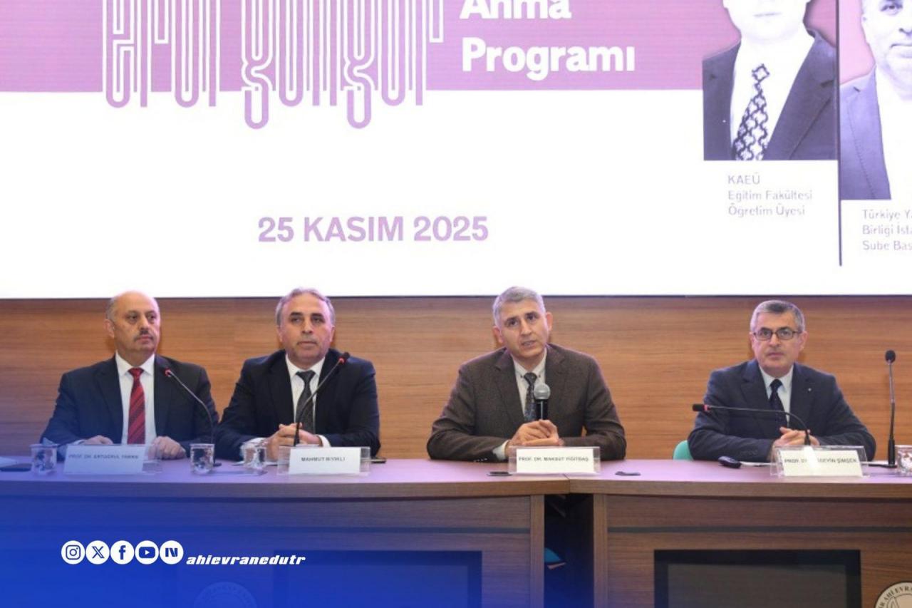 Ahi Evran Üniversitesi’nde Erol Güngör’ü anma etkinliği düzenlendi. 