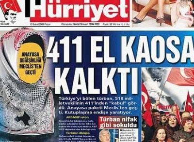 411 el kaosa kalktı manşeti