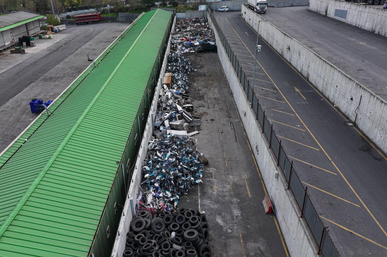 Hurda haline gelen bisikletler