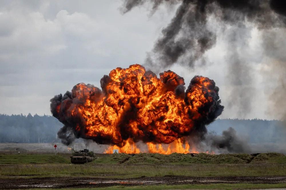 NATO tatbikatından bir kare